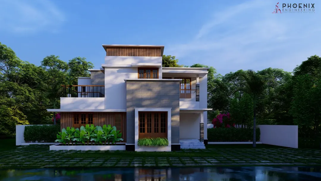 Two storey villaLocation - WayanadClient - Mr. Muhammed Niyas Rahman..............@phoenixengineering#phoenixengineering#construction #architecture #design #building #interiordesign #renovation #engineering #contr